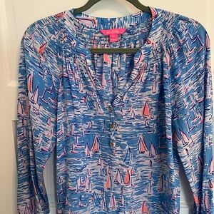 Lily Pulitzer blouse.